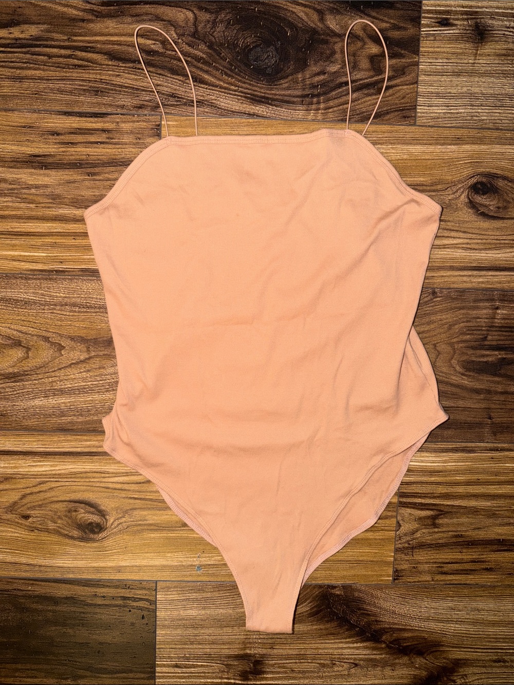 wild fable Peach Spaghetti Strap Bodysuit